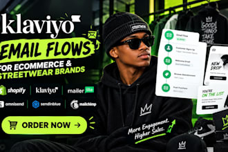 create shopify streetwear welcome flow with klaviyo fashion ecommerce marketing