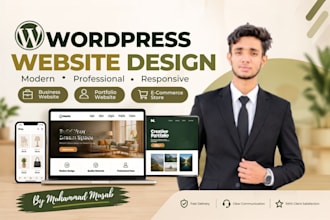 create a professional responsive wordpress website