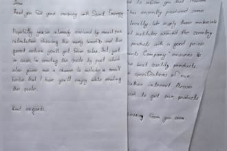 handwrite your documents, notes, letters, assignments neatly