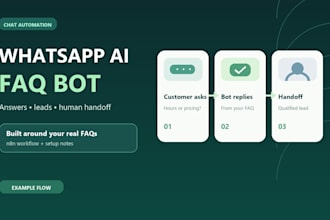 build a whatsapp ai faq chatbot with n8n automation