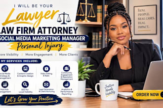 be your lawyer law firm attorney social media marketing manager personal injury