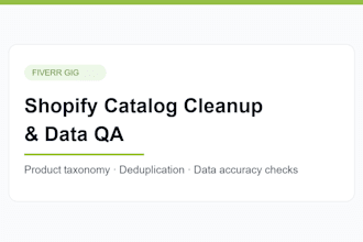clean, organize, and optimize your shopify product catalog