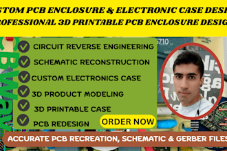 design pcb enclosure and electronic case for 3d printing