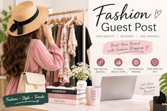 do fashion guest posting with high quality backlinks
