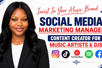 be music social media manager artist djs label and  content creator