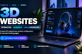 create 3d interactive website with threejs gsap webgl and r3f