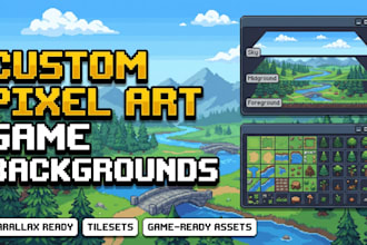 create pixel art scenes and backgrounds for your game or stream