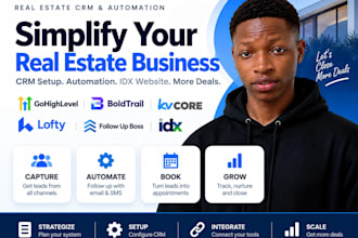 setup hubsot, gohighlevel CRM, do boldtrail, kvcore, lofty, zapier integration