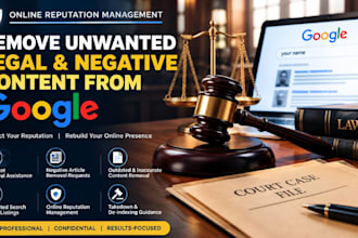 remove unwanted negatives articles mugshots and personal information from google