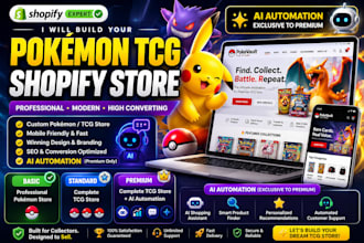 pokemon website pokemon shopify store trading card tcg store with ai sales agent