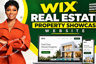 design a high converting wix real estate property showcase website
