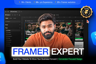 design and build your website in framer