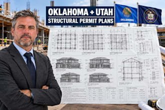 prepare structural permit drawings for oklahoma and utah