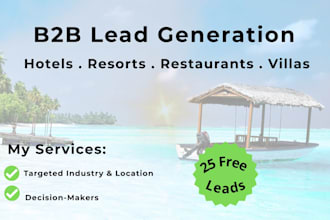 do b2b lead generation for hospitality and travel business