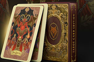 design tarot card game, 78 card, tarot deck , tarot card design, oracle card