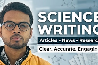 write engaging science related articles