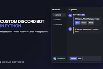 develop a custom discord bot