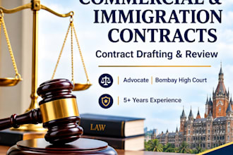 draft and review professional commercial contracts