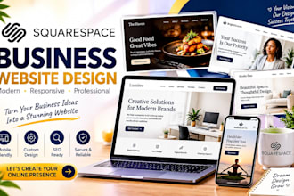 design a professional squarespace business website