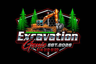 create exclusive and marvelous excavation logo design