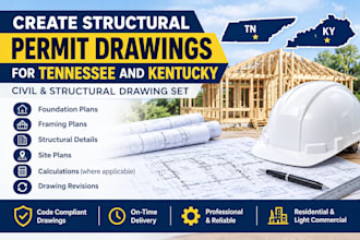 create structural permit drawings for tennessee and kentucky