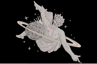 convert your logo to embroidery digitizing files ,emb ,dst