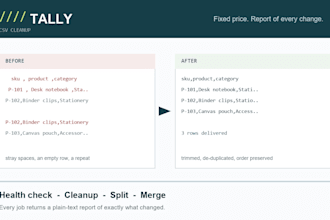 clean up your messy CSV files and remove duplicate rows