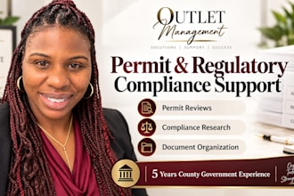 provide permit and regulatory compliance support