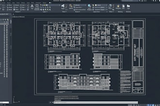 architect, draftsman of city permit drawings, floor plans, blueprints in autocad