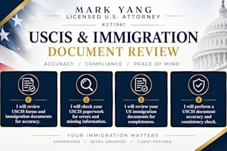 as a US attorney, review your I 130 or I 29f immigration petition uscis