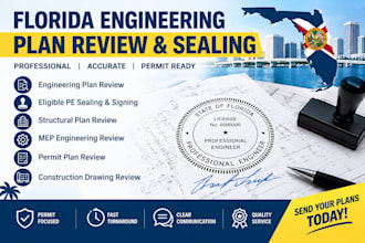 review florida plans for engineering approval and seal