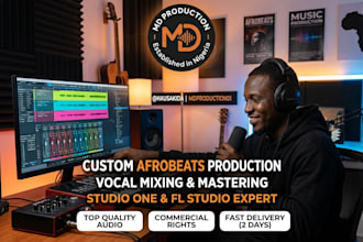 do professional afrobeats beat making, mixing and mastering