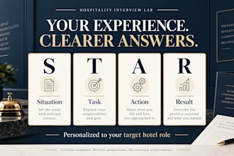 create personalized star interview answers for hotel and hospitality jobs