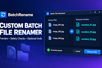 build a custom python desktop tool for batch file renaming