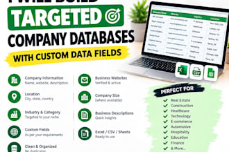 build targeted company databases with custom data fields