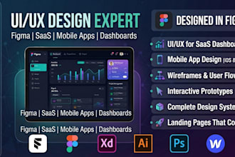 design modern saas web app UI UX and dashboard interface