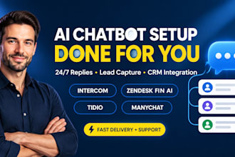 build intercom chatbot intercom product tours with zendesk fin ai manychat setup