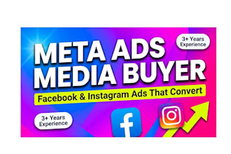 be your meta ads media buyer for facebook and instagram