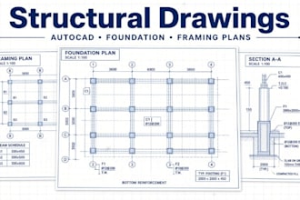 do structural engineering drawings steel concrete autocad cad