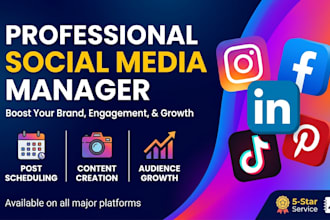 be your professional social media marketing manager