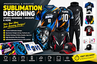 design sublimation e sports and sports jersey design