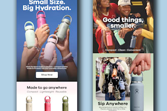 design clean, engaging, and professional email marketing graphics