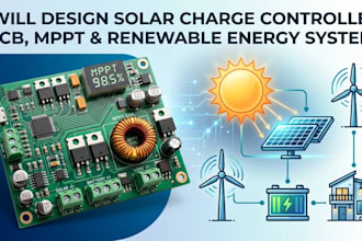 design solar charge controller pcb, mppt, inverter and renewable energy systems