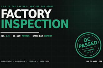 do a factory visit and pre shipment inspection in guangzhou china