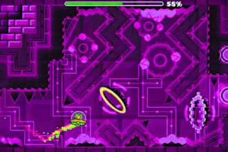 do geometry dash layout, gd layout, geometry dash level