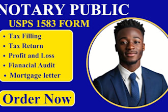 online notary,notarize usps form 1583 UK US legal document as US notary public