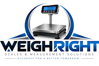 design a professional , scale, weight, or measurement weighing machine logo