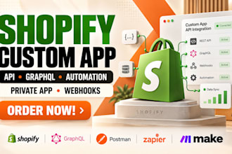 build shopify custom private app API integration graphql automation