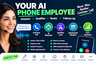 build an ai voice employee that answers calls and books appointments