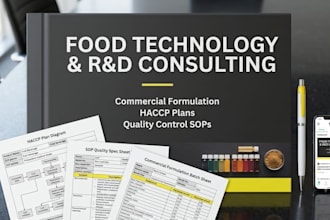be your expert food technologist, r and d consultant, and haccp auditor